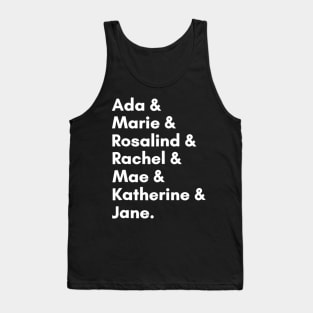 Famous Women In Science And Math Stem Teacher Gift Tank Top